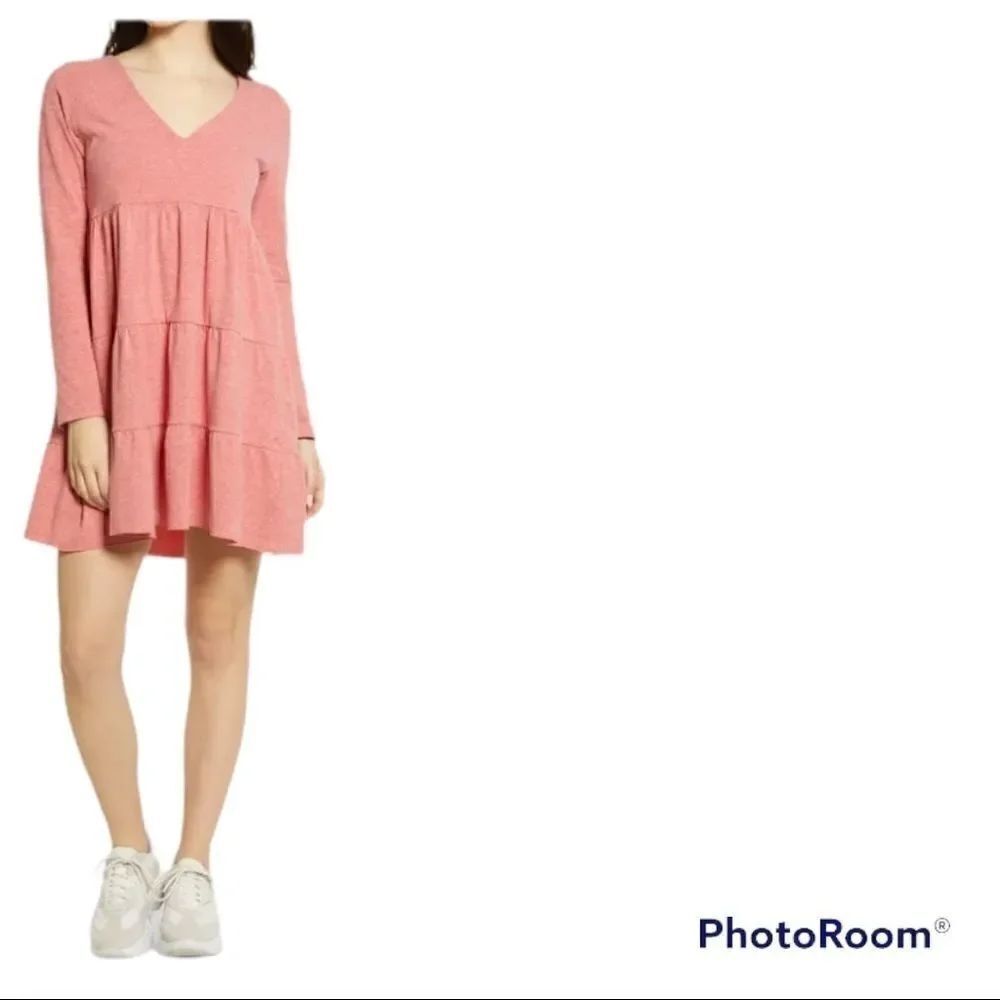 BP red tier dress NWT S
